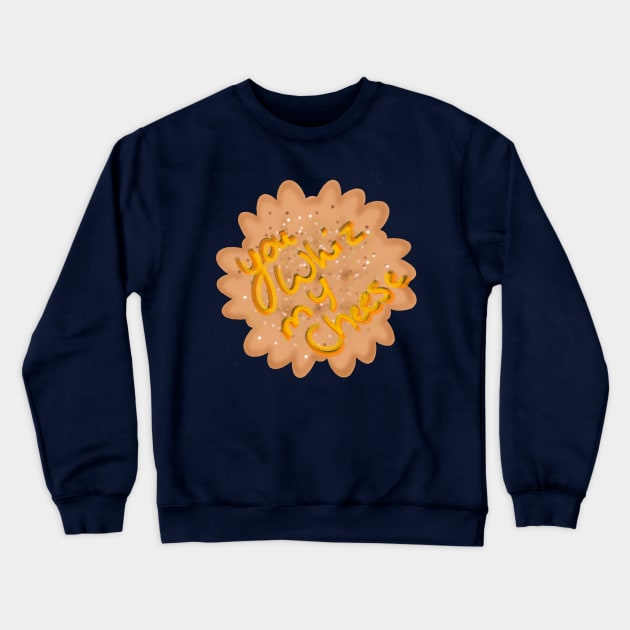 Cheese Whiz Cracker Crewneck Sweatshirt by PifflesPieces